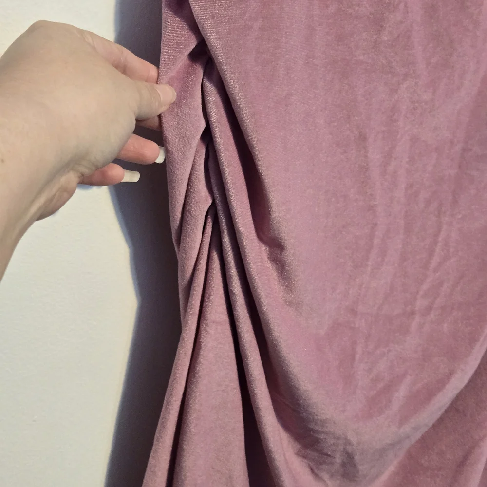 A New‎ Day Pink Sleeveless Ruched Siding Dress